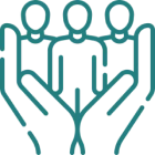 Teamwork and care illustration