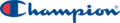 Champion logo in blue and red.