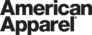 American Apparel logo with bold, modern typography.