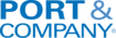 Logo of Port & Company in blue text.